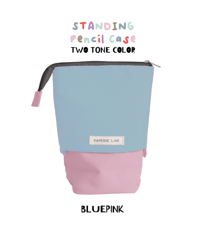 Standing Pencil Case - Blue Pink