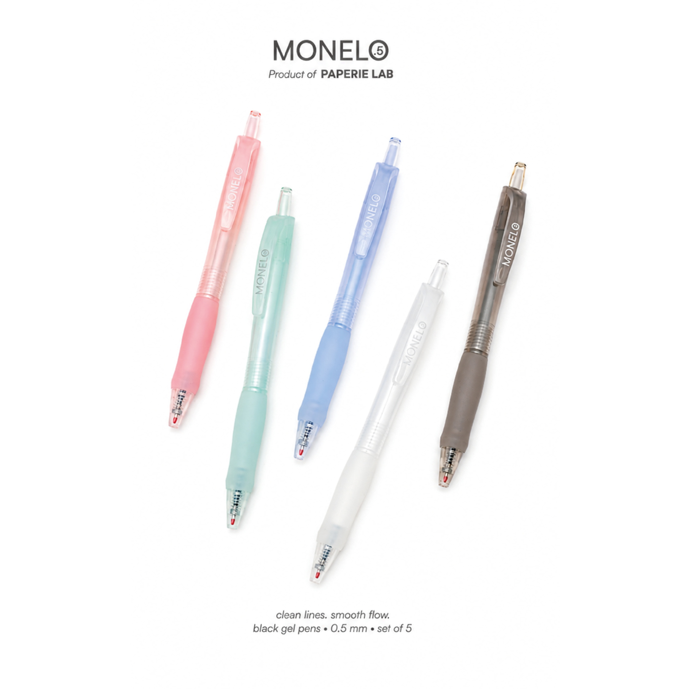 Monelo - Black Ink Pens (set of 5) - Image 4