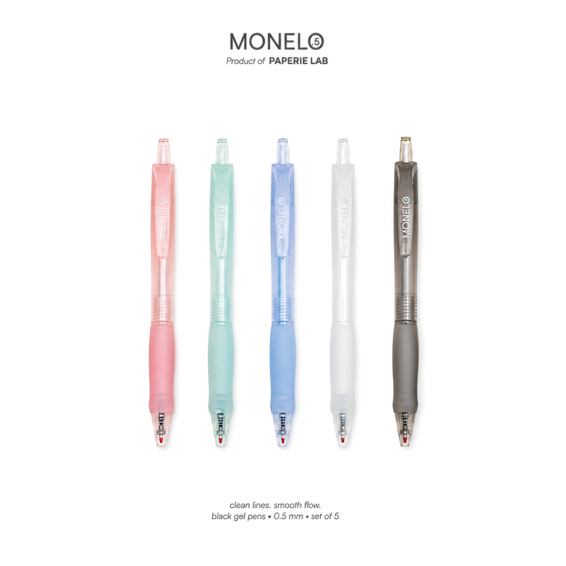 Monelo - Black Ink Pens (set of 5) - Image 3